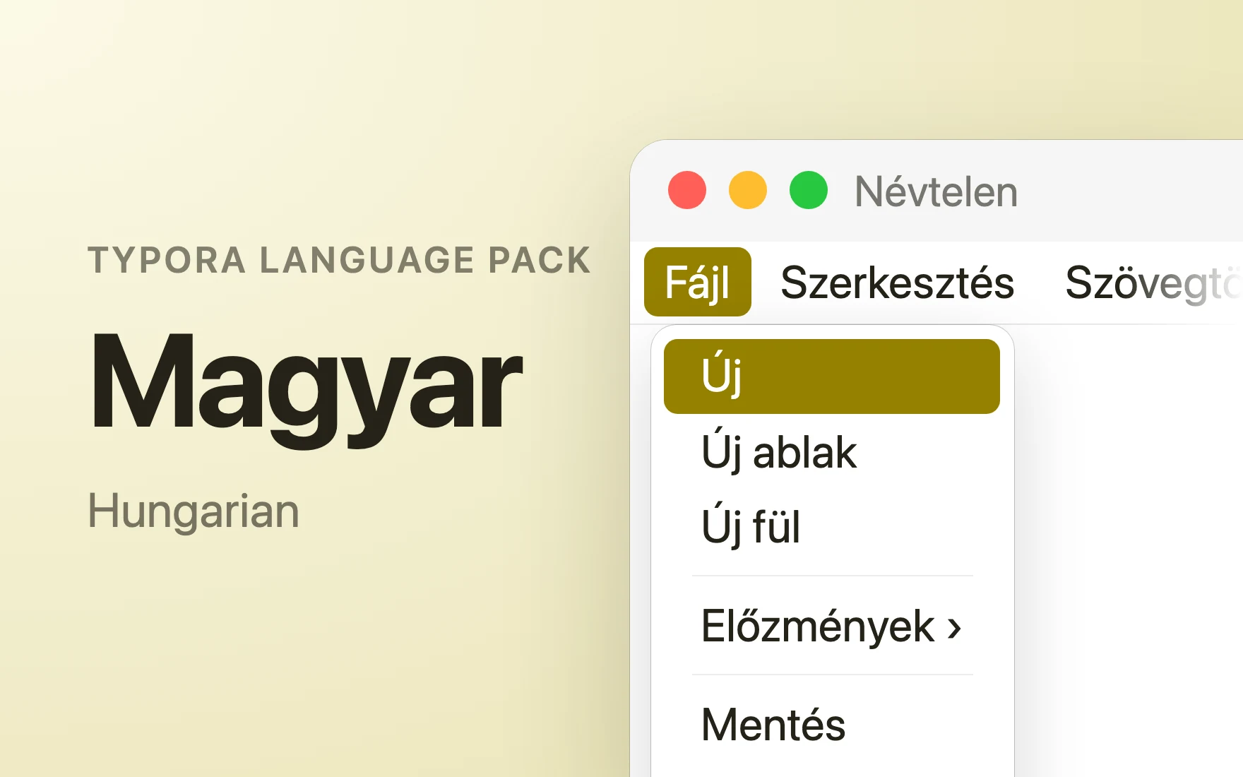 Magyar Language Pack in Typora